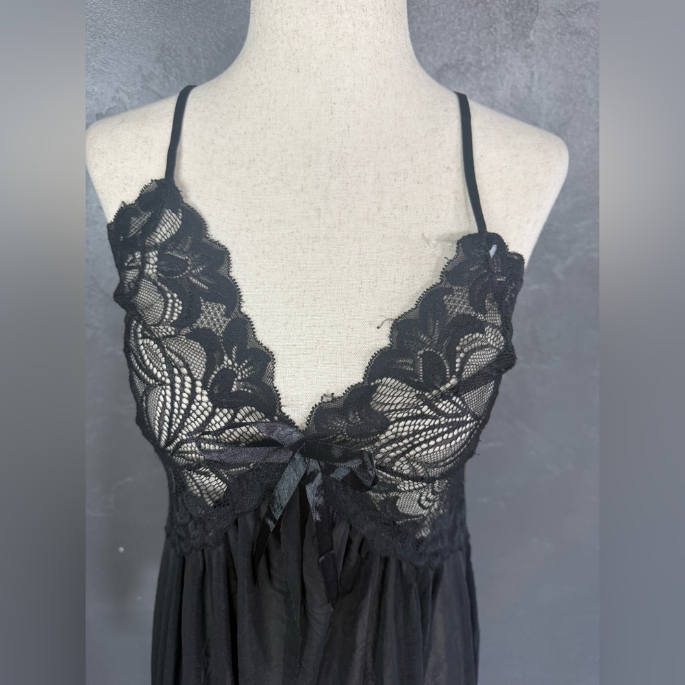 Black Lace Babydoll Chemise - Women’s Intimates